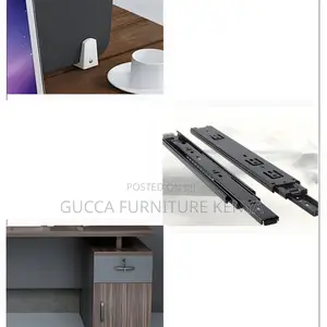 Office Tables:160cm Modern Secure Brown Wood Office Desk
