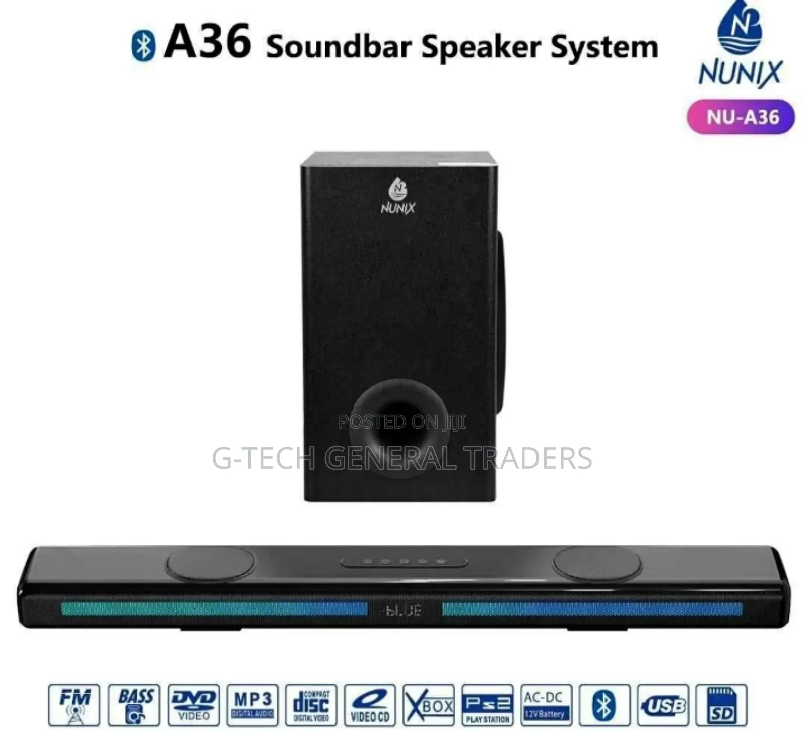 Nunix Nu-36 Soundbar Speaker System