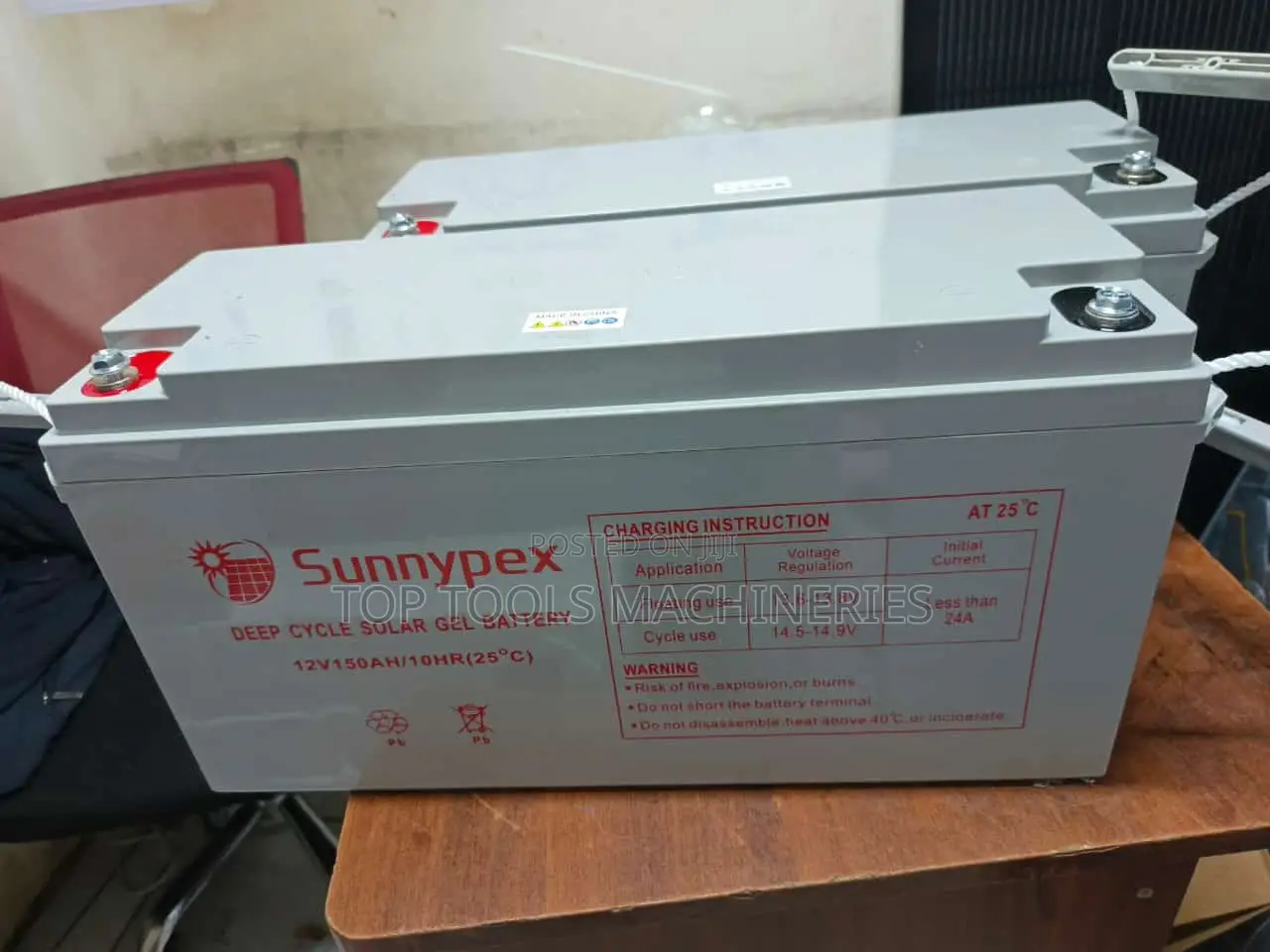 Original Sunnypex 150ah 12V Gel Battery