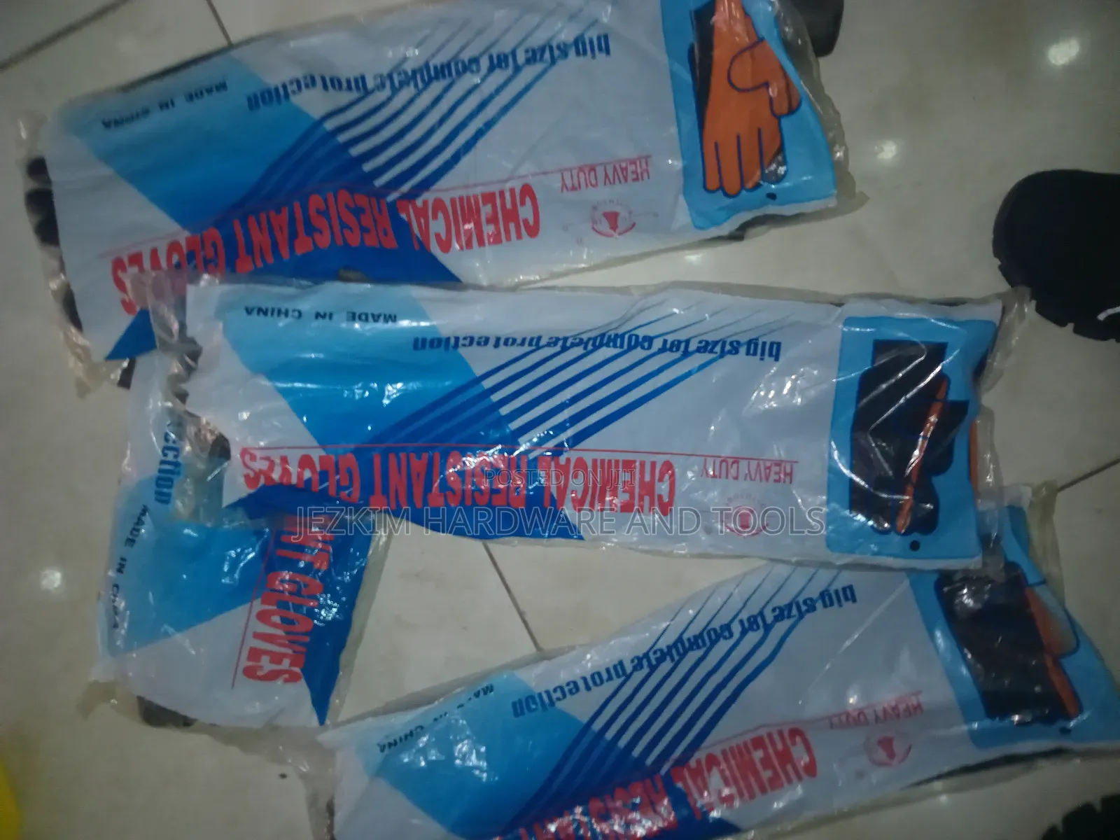 Pvc Gloves 21" Heavy Duty Chemicals Resistant