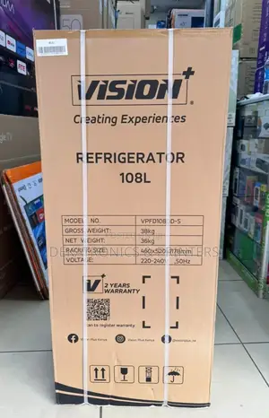 Vision Plus 108L Double Door Fridge VPFD108DD-S