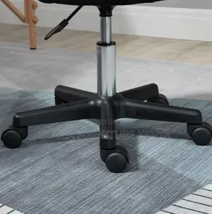 Home: Black Swivel Adjustable Salon Stool