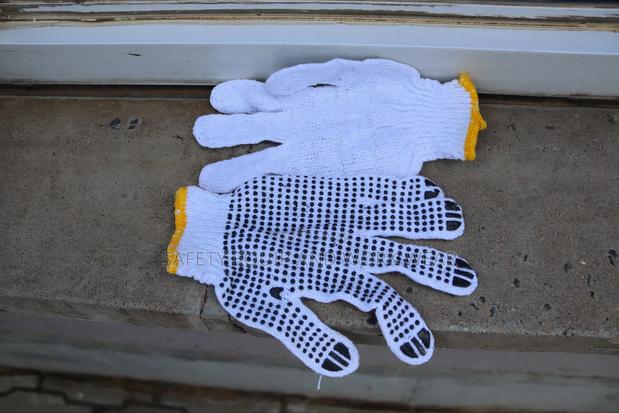 Textile Work Gloves With Dots - main view