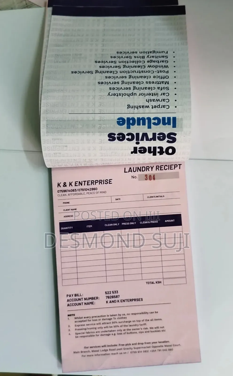Receipt Books Design And Printing