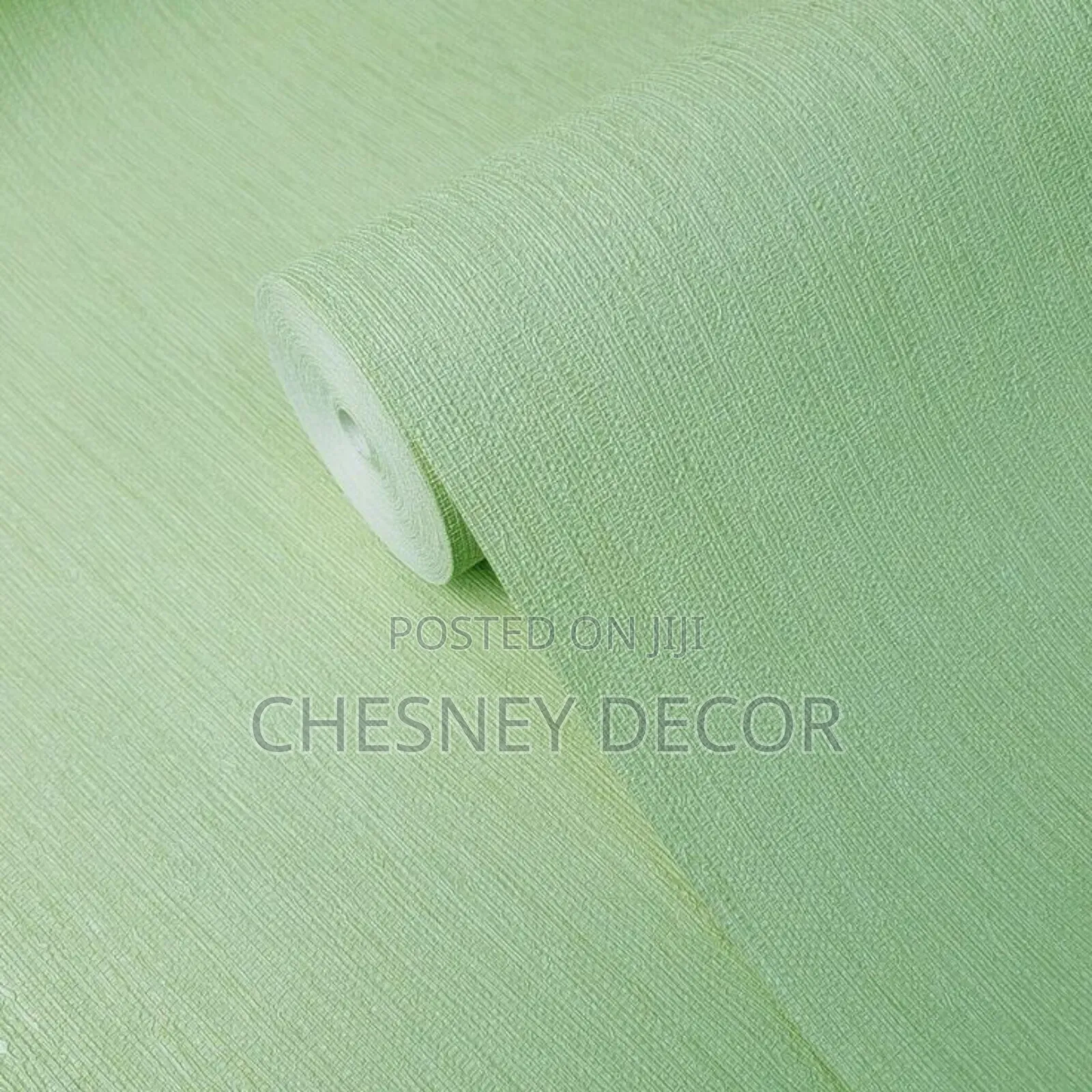 Green Textiled Wallpaper