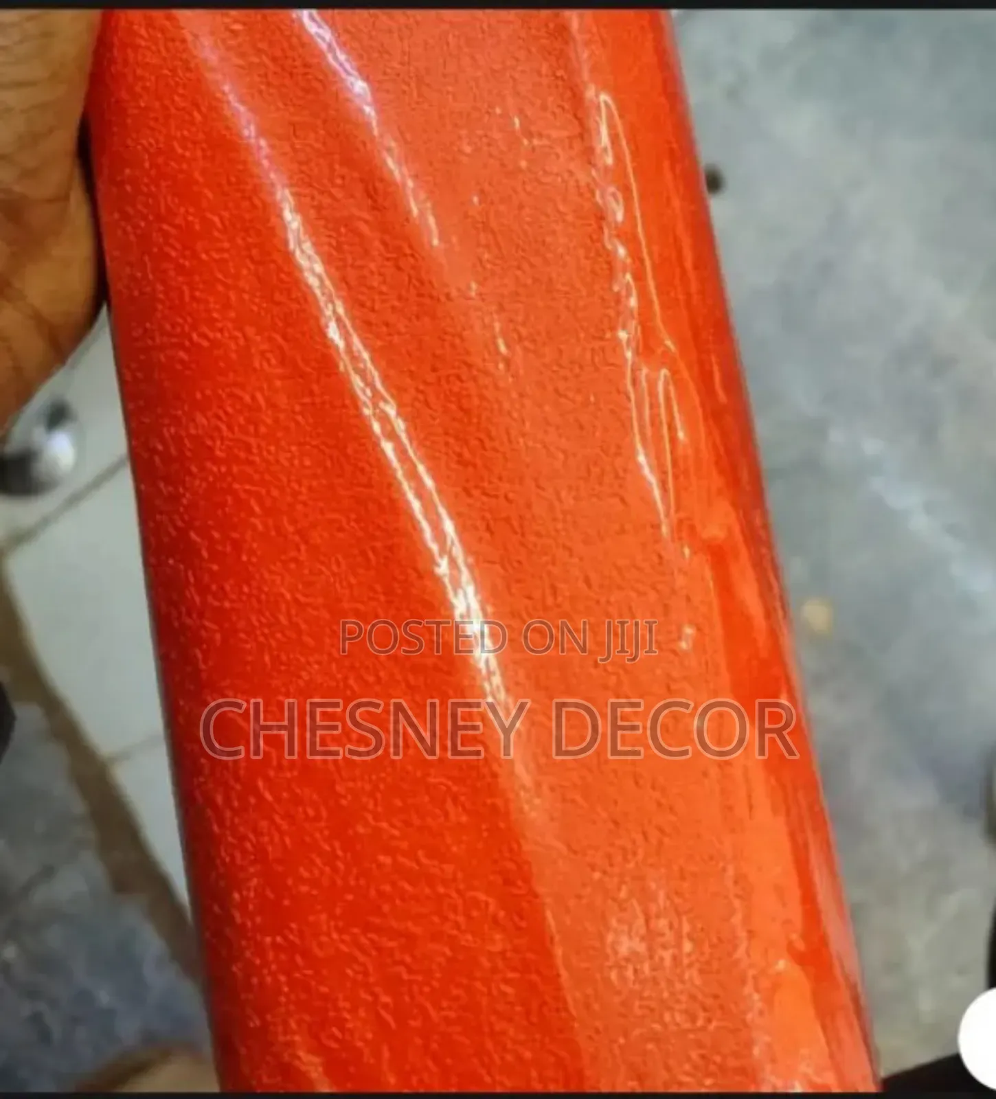 Bright Orange Textured Wallpaper