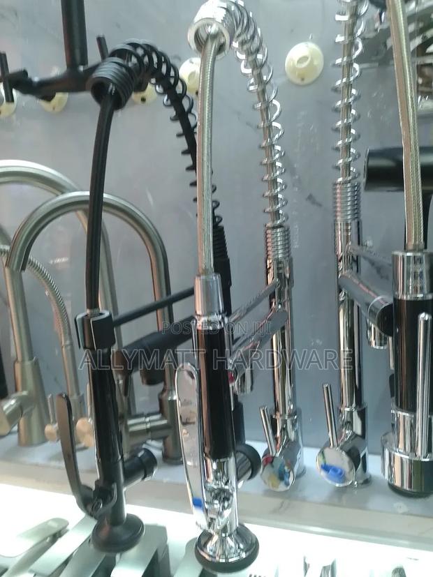 Unique Black Flexible Kitchen Mixer - main view