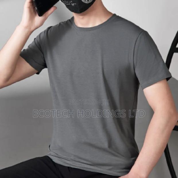 Top Notch Gray Round Neck T Shirt Jg9kt
