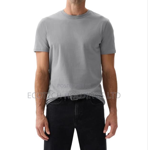 Top Notch Gray Round Neck T Shirt Jg9kt - thumbnail 2