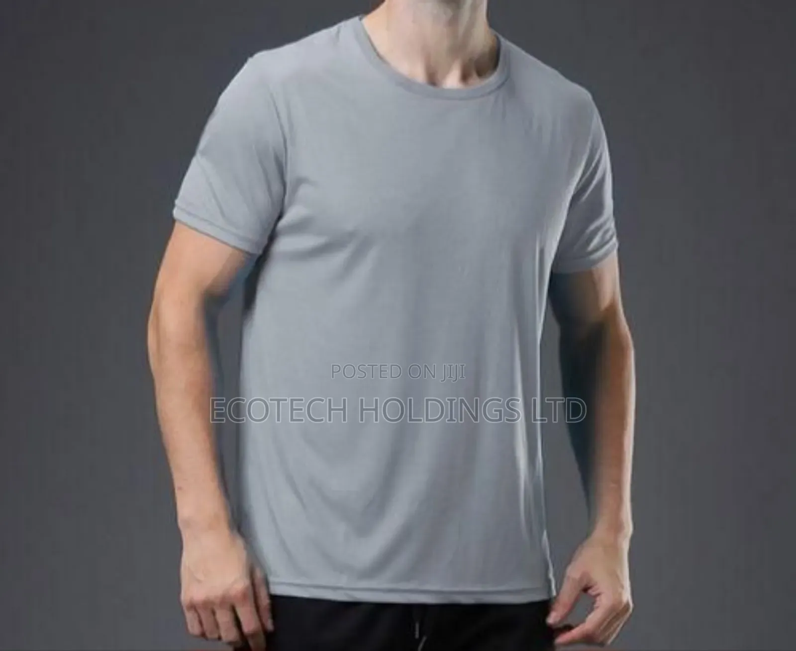 Vintage Gray Round Neck T Shirt Yg4rd