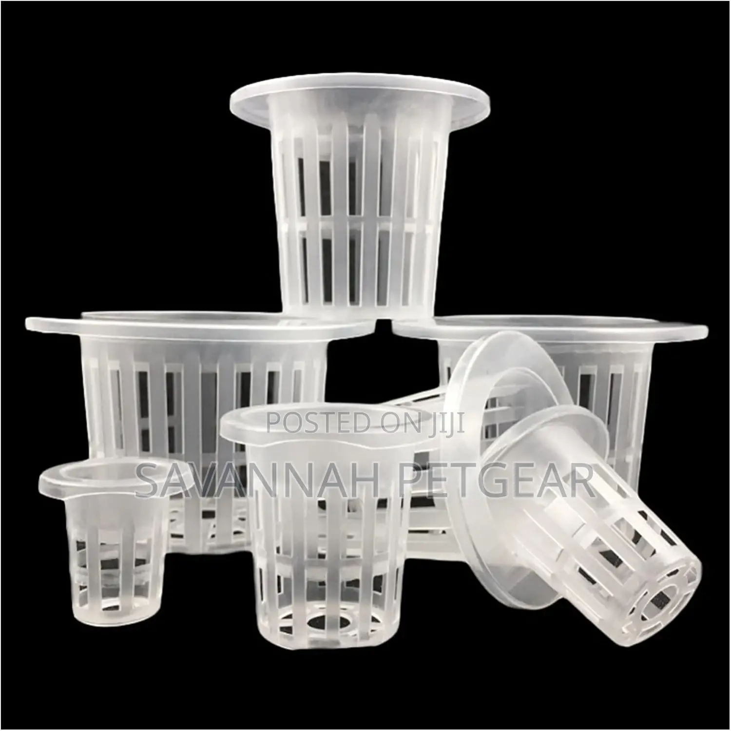 Mesh Pot Net Cup Basket Hydroponic System Plant (25*25mm)