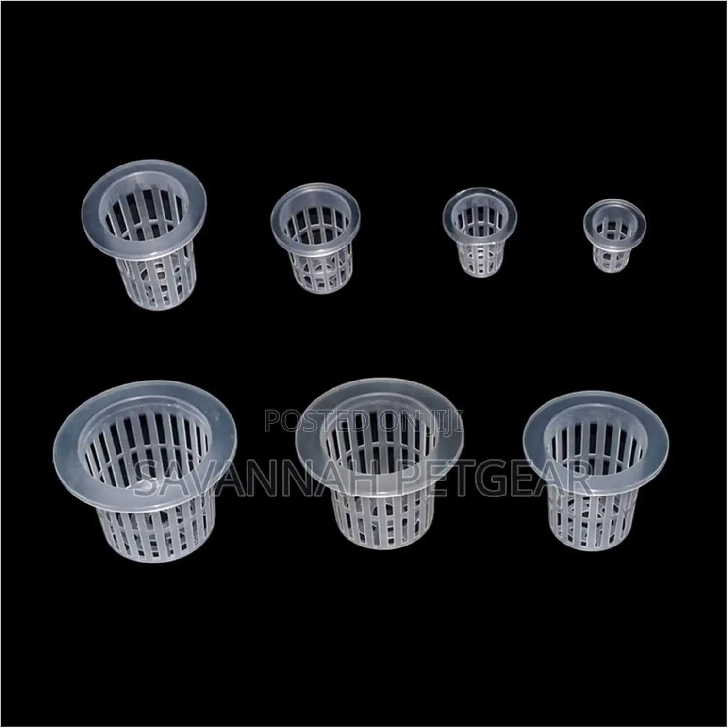 Mesh Pot Net Cup Basket Hydroponic System Plant (25*25mm)