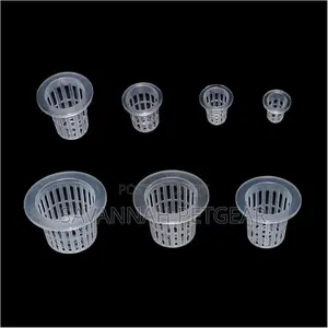 Mesh Pot Net Cup Basket Hydroponic System Plant (25*25mm)