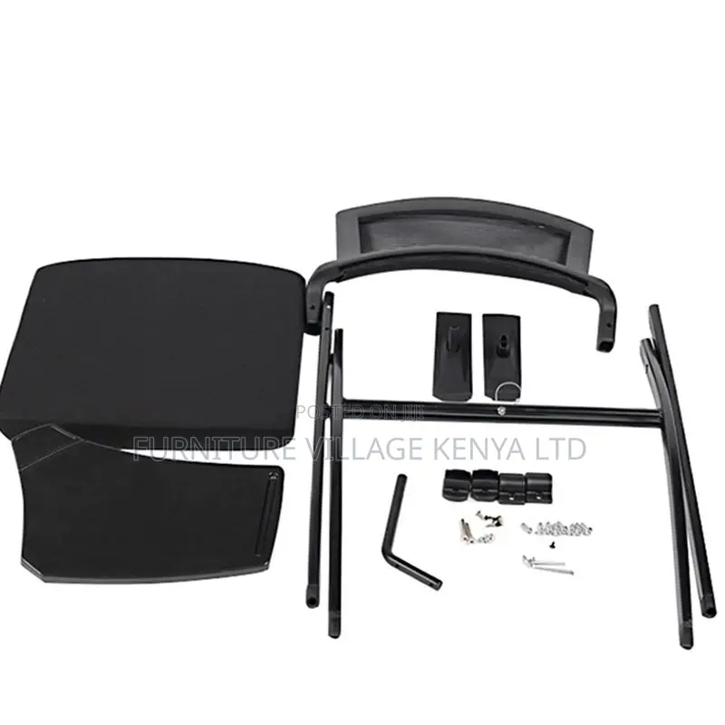 Study Chairs; Foldable Office Seat With Writing Pad