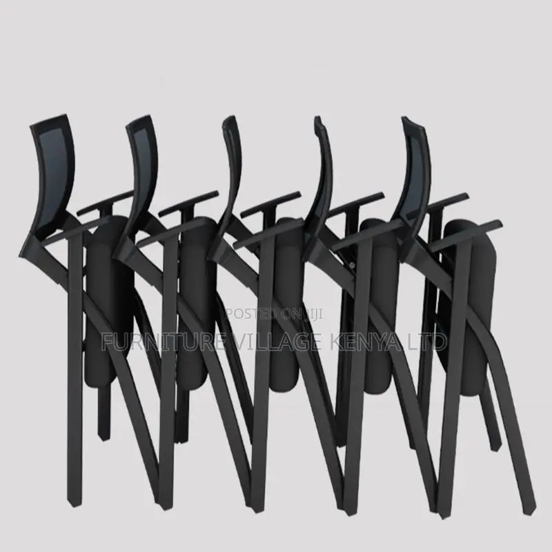 Study Chairs; Foldable Office Seat With Writing Pad
