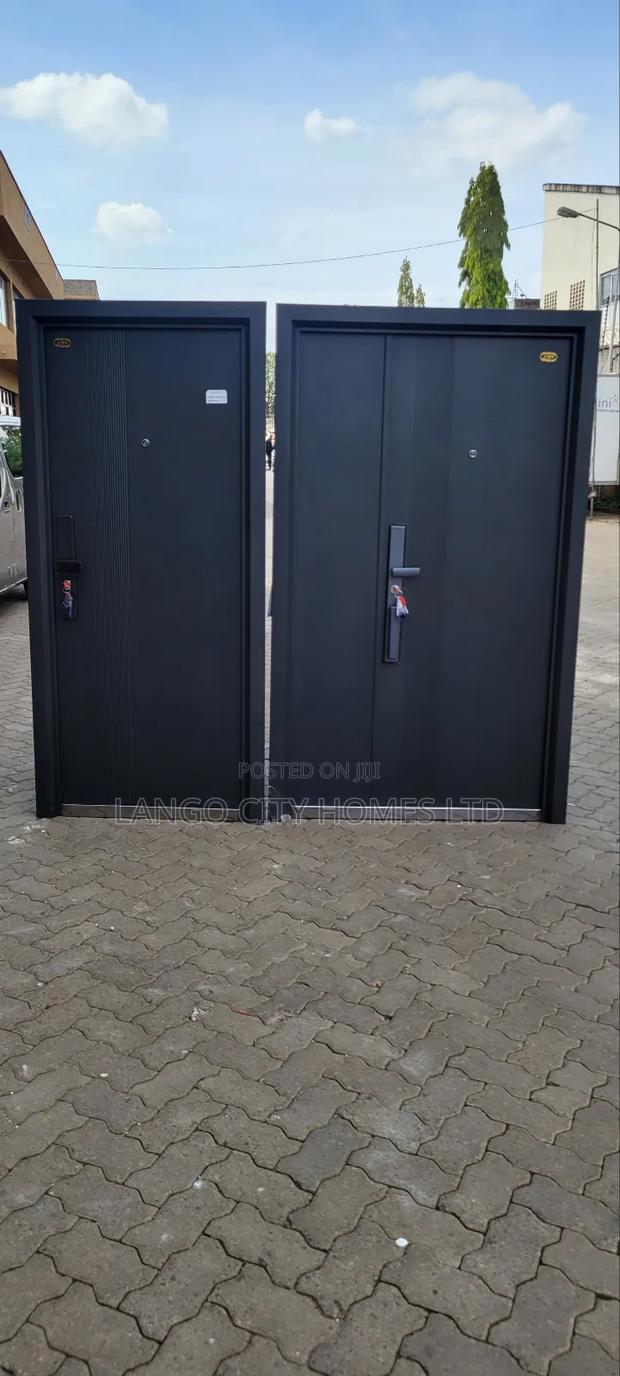 Double and Single Security Steel Doors - Imported