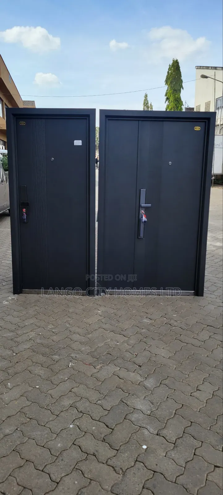 Double and Single Security Steel Doors - Imported