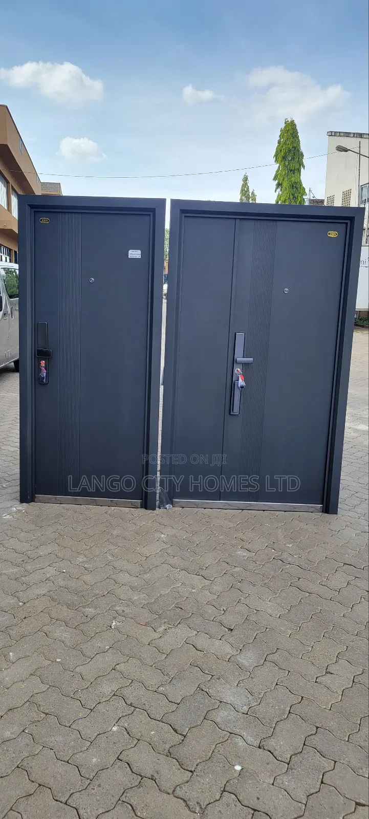 Double and Single Security Steel Doors - Imported