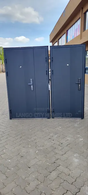Double and Single Security Steel Doors - Imported