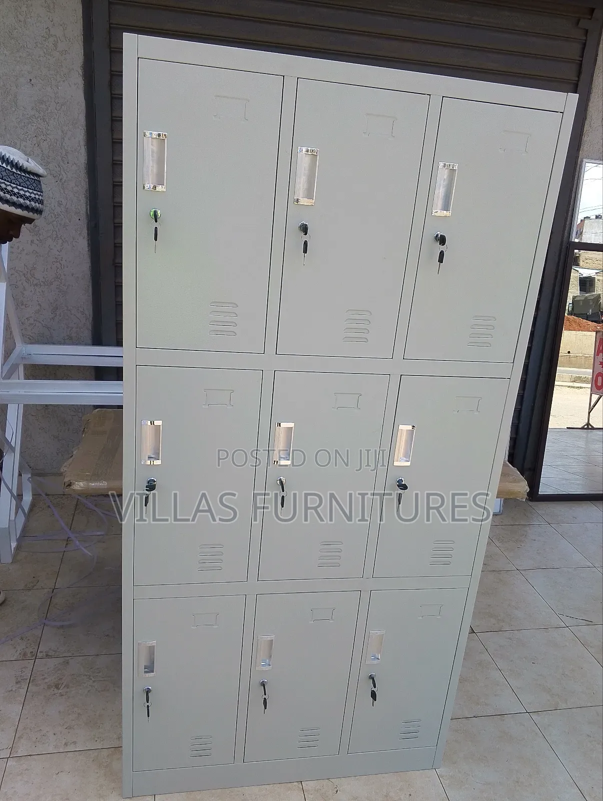 Modern 9 Door Cabinet