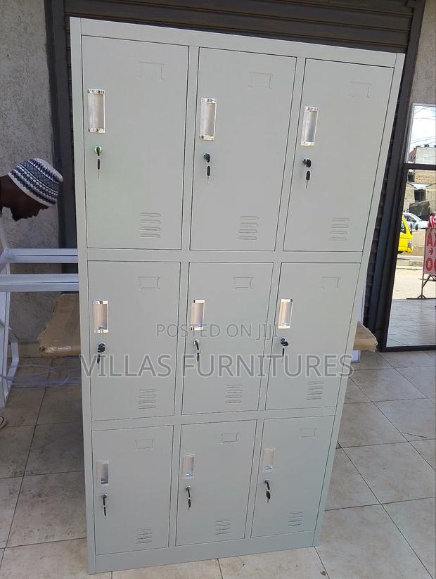 9 Door Lockable Storage Cabinet - main view