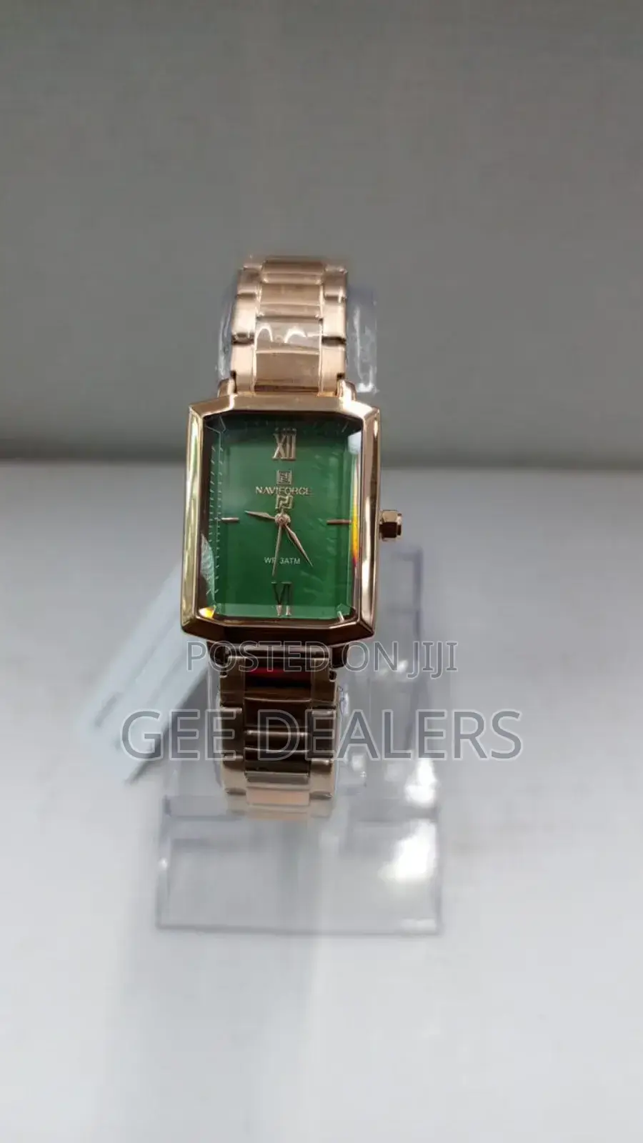 Gold/Green Naviforce Ladies Wrist Watch