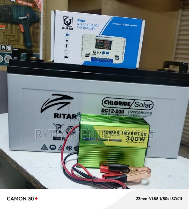 200ah Deep Cycle Battery, Inverter and Controller - thumbnail 2