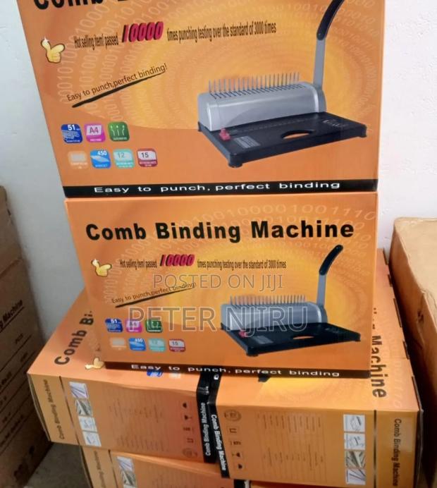 Comb Binding Machine Easy to Punch ,Very Perfect - main view
