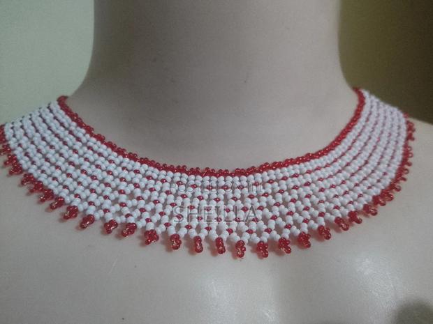 African Necklace Beaded Jewelry - thumbnail 3