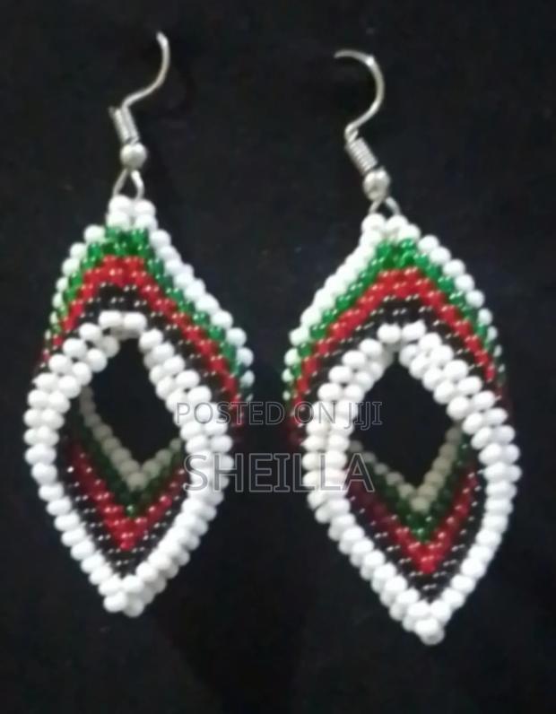 African Beaded Jewelry Earings - thumbnail 4