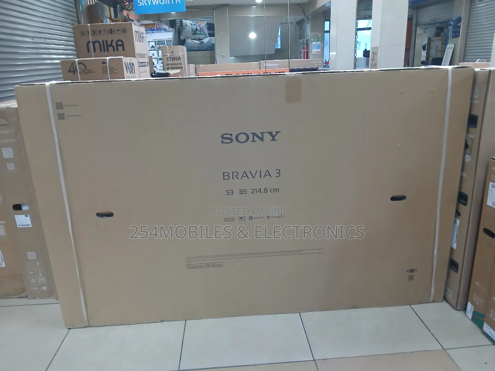 Sony 85s30 85 Inch Smart Google Tv Bravia 3 2024 Ultra Hd