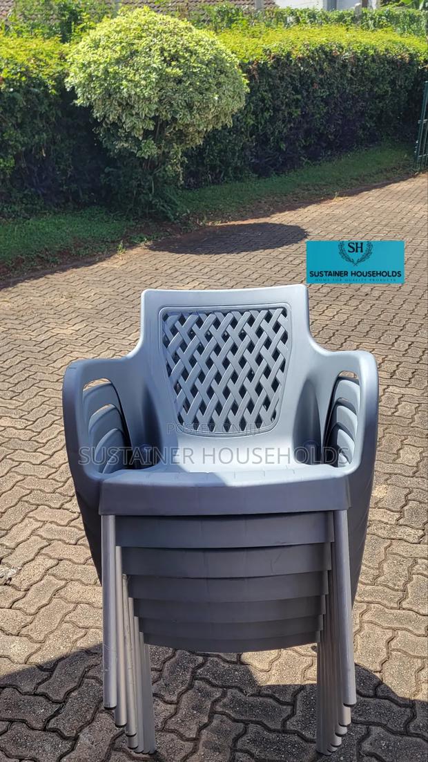Complast Plastic Chairs With Metal Silver Legs