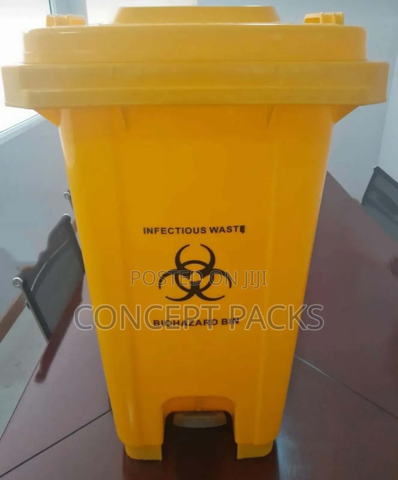 100l Yellow Infectious Waste Branded Bin