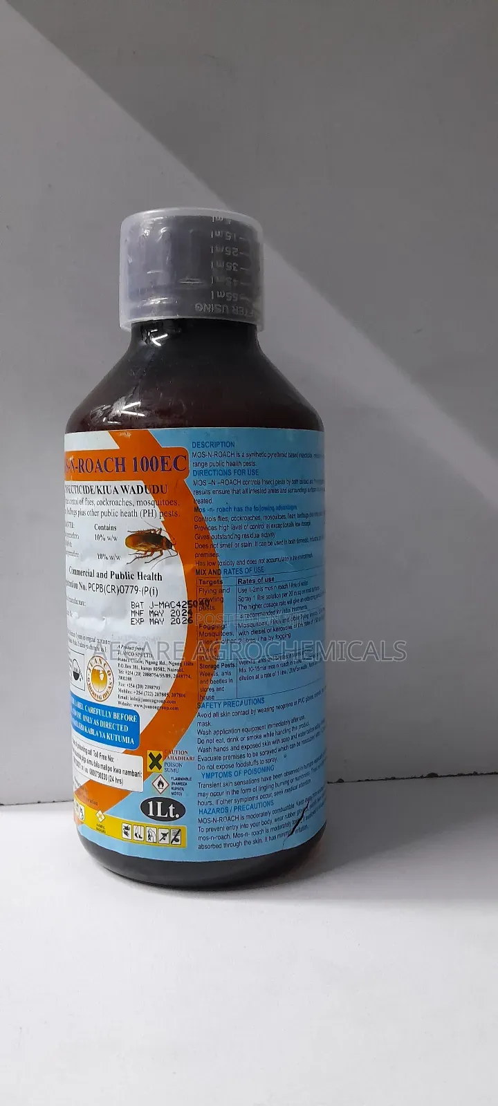Mos-N-Roach Pesticide 100ec 20ml, 100ml and 1 LITRE