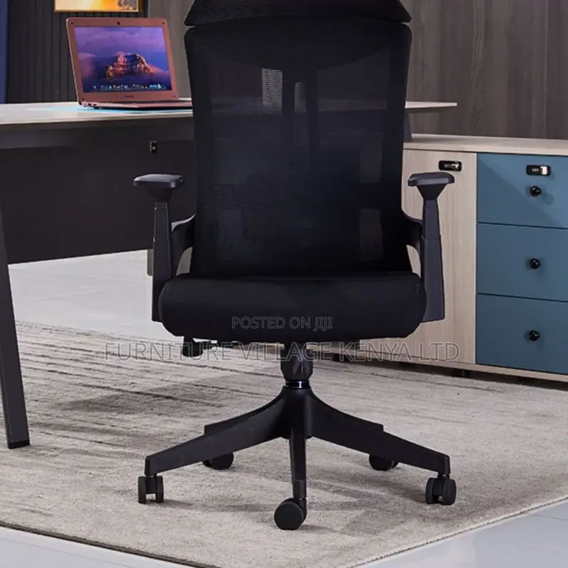 Office Seats; Ergonomic Mesh Office Chair in Black