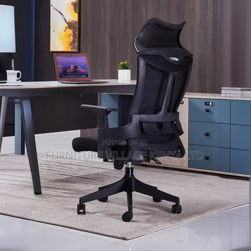 Office Seats; Ergonomic Mesh Office Chair in Black