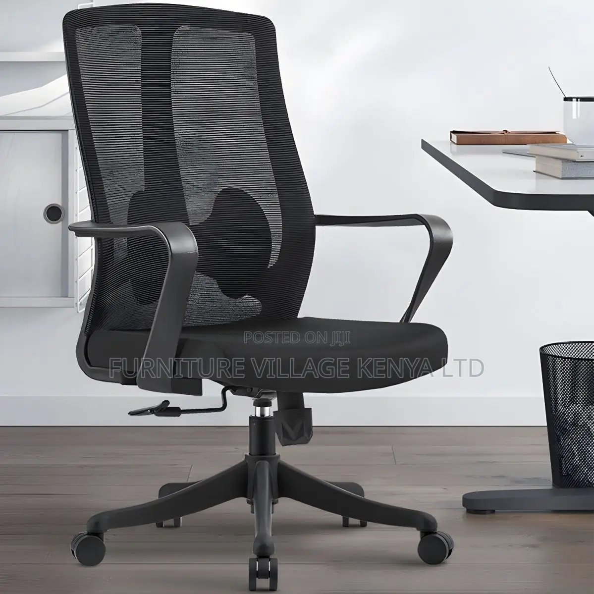 Ergonomic Mesh Mid-Back Task Chair With Lumbar Support