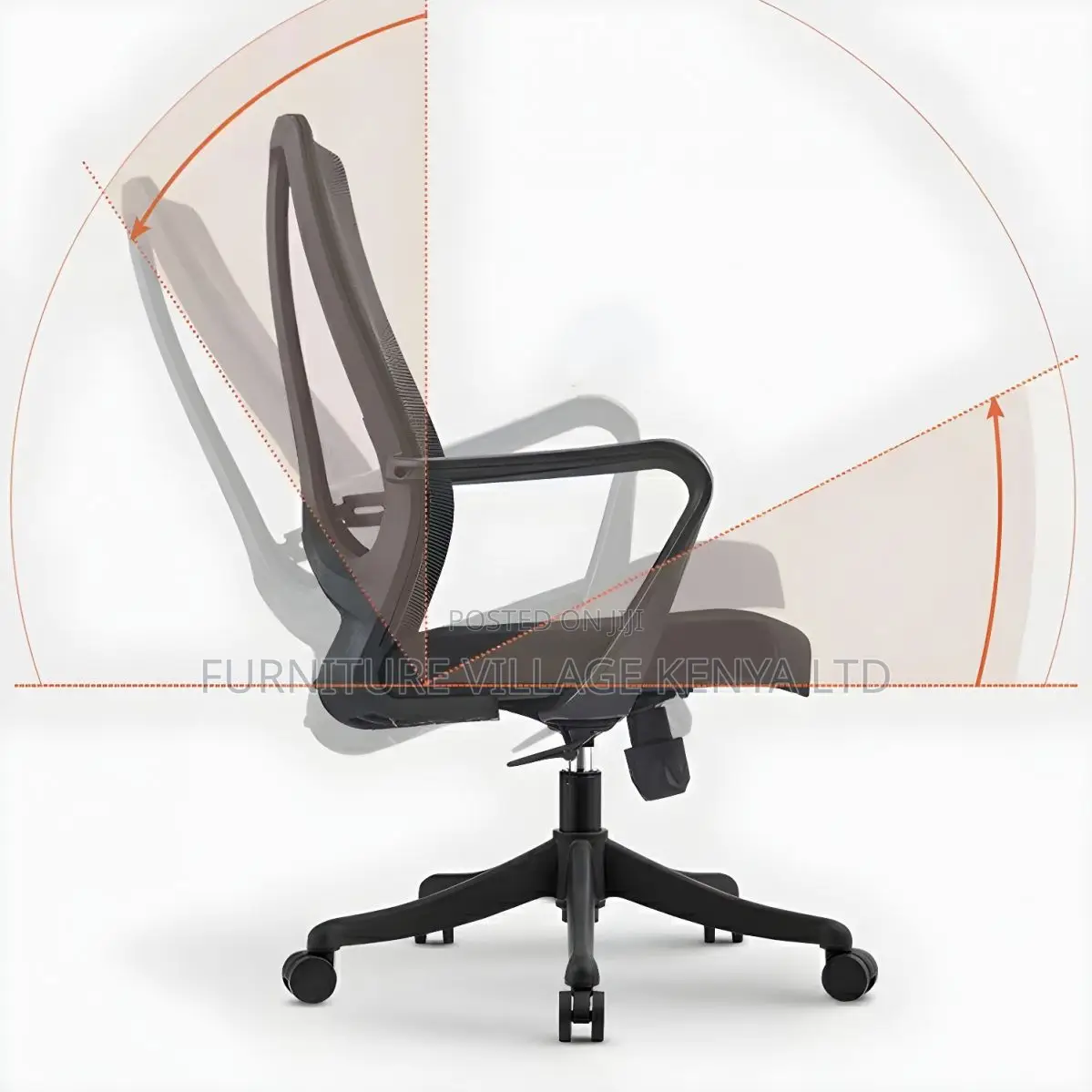 Ergonomic Mesh Mid-Back Task Chair With Lumbar Support
