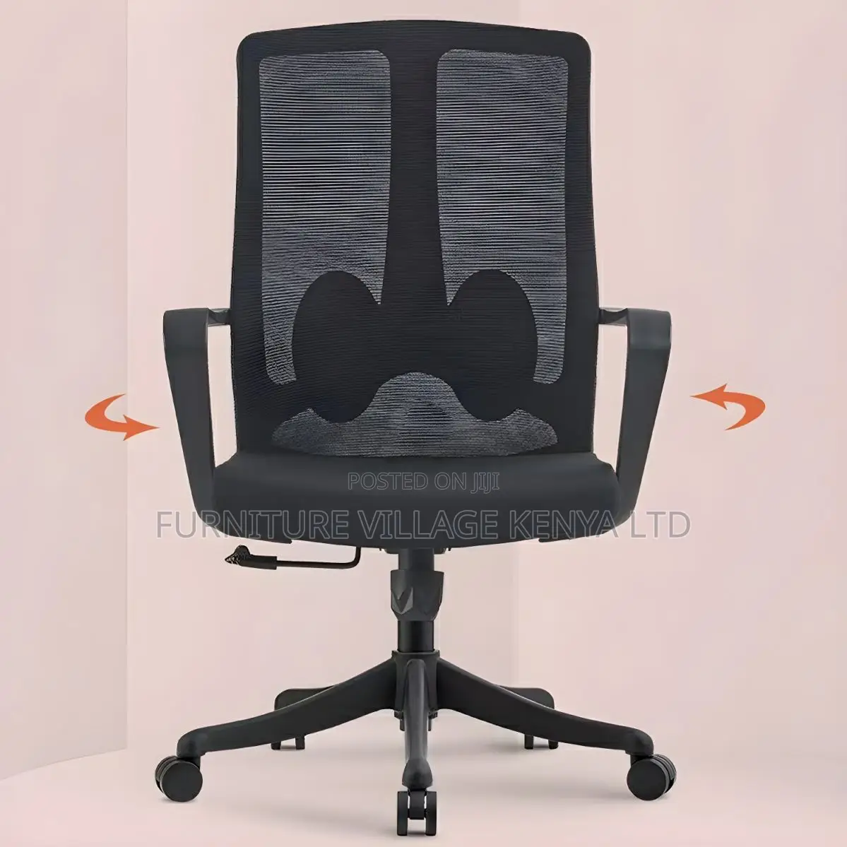 Ergonomic Mesh Mid-Back Task Chair With Lumbar Support