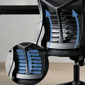 Ergonomic Mid-Back Mesh Task Chair With Fixed Arms