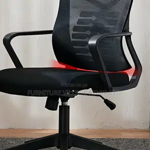 Ergonomic Mid-Back Mesh Task Chair With Fixed Arms