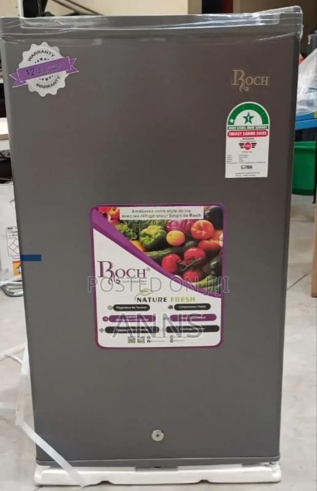 Roch 90litres Silver Single Door Fridge - main view