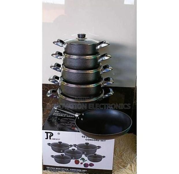 Jp Jamespot 10pcs Heavy Non-Stick Granite Cooking