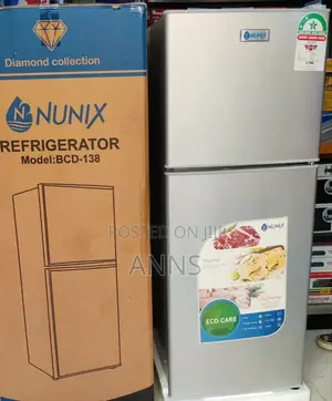 Nunix 138L BCD138 Double Door Refrigerator