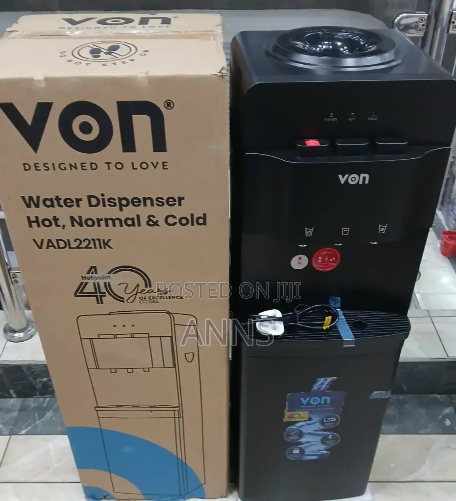 Von Hot Cold and Normal Water Dispenser
