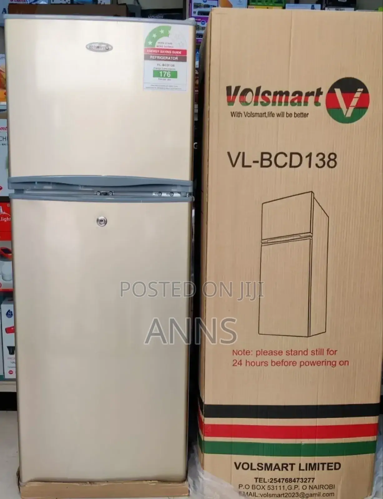 Volsmart 138L VL-BCD138 Double Door Fridge