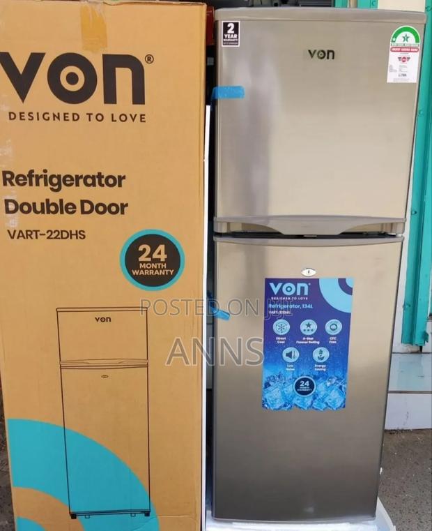 Von 138L VART-22DHS Double Door Refrigerator - main view