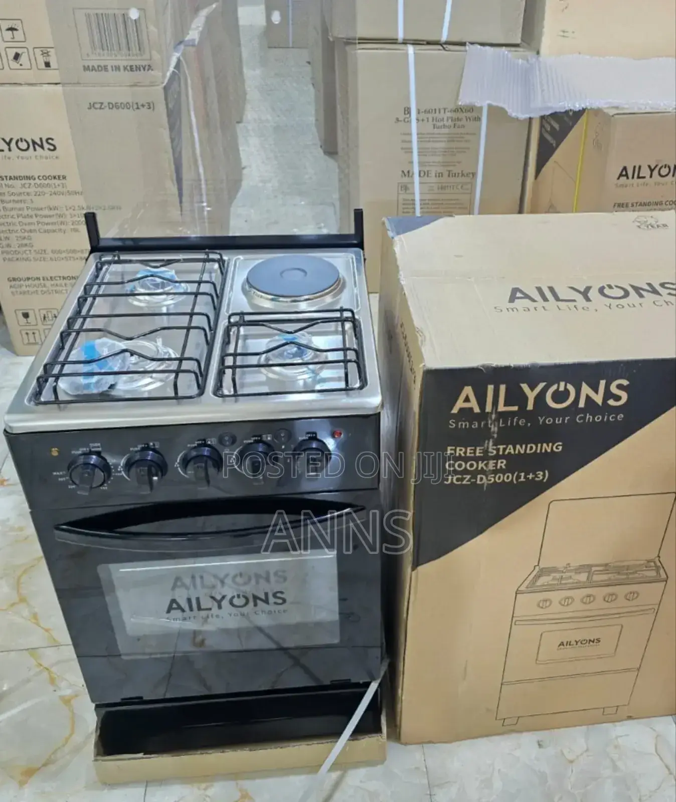 Ailyons 3gas+1electric Standing 50×55 Cooker
