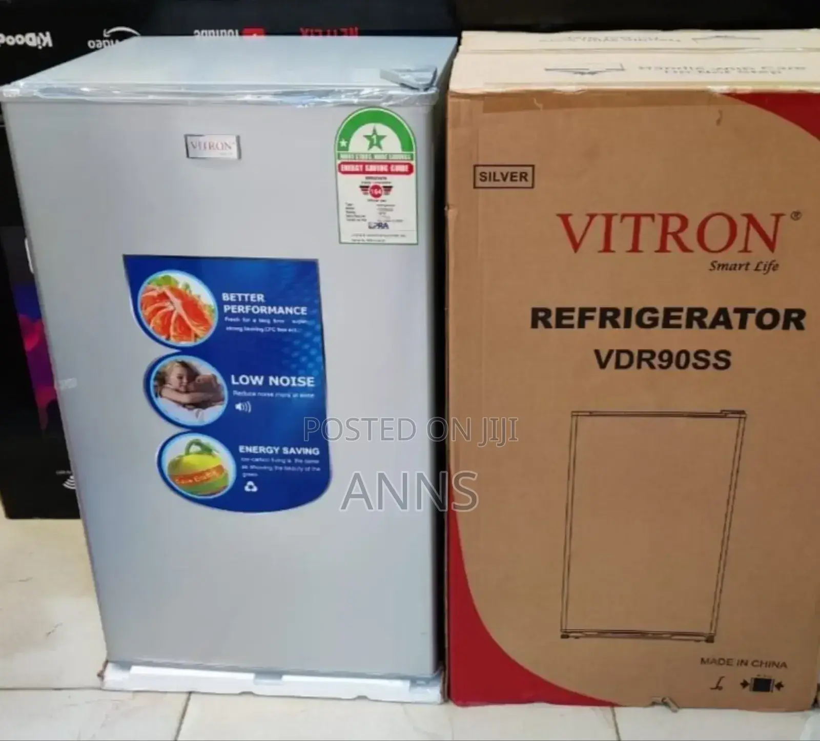 Vitron 90litres Light Grey Single Door Refrigerator