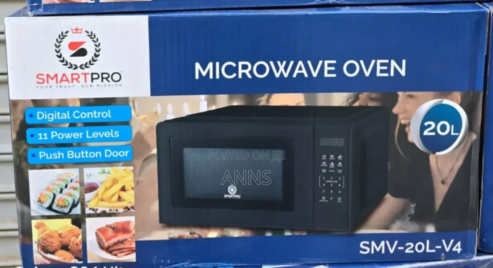Smart Pro 20L Black Digital Microwave
